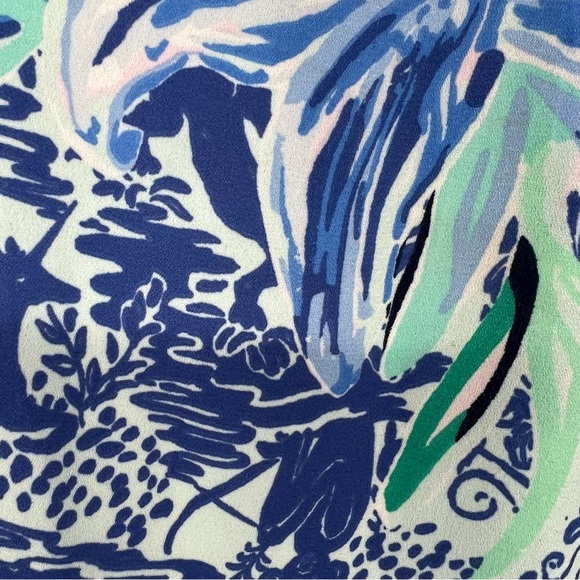 Lilly Pulitzer Evah Shift Dress Print:- Ready Set Gecko - Picture 5 of 7